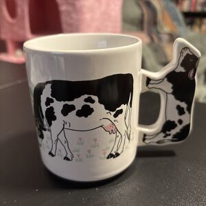 Unique Cow Mug With Cow Shaped Handle